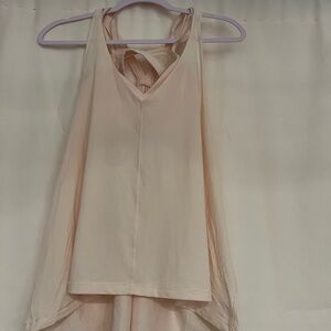 Lululemon Athletica Pink Asymmetrical Backless Tank Top